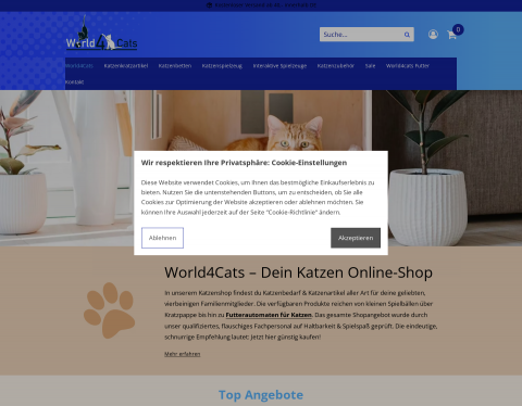 Vorschau von World4Cats - Onlineshop für Katzenbedarf