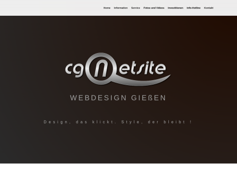 Website-Vorschau von CGnetsite - Webdesign