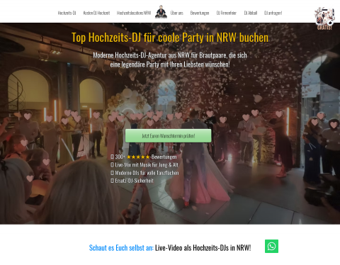 Website-Vorschau von Hochzeits-DJ Alex Finger