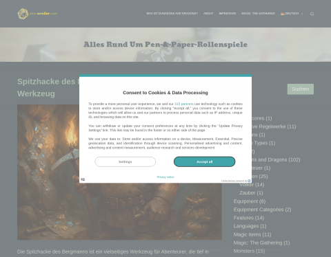 Website-Vorschau von dice-scroller