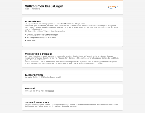 Website-Vorschau von JaLogo! GmbH - SEO-Referenz online