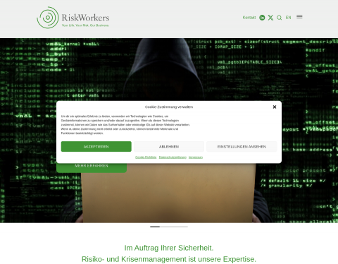 Website-Vorschau von RiskWorkers GmbH