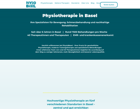 Website-Vorschau von PhysioBasel