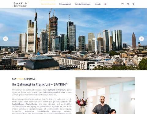 Website-Vorschau von SAYKIN Zahnmedizin