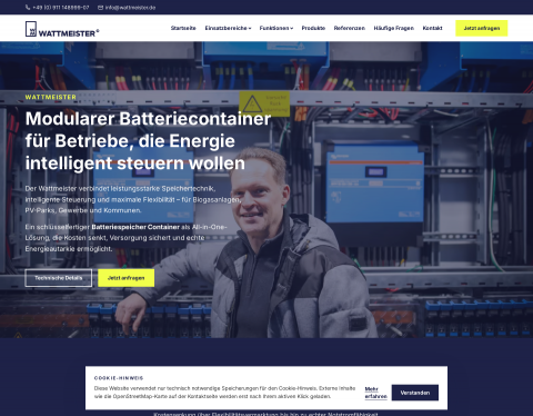Website-Vorschau von Wattmeister