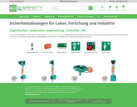 Website-Vorschau von B-SAFETY GmbH