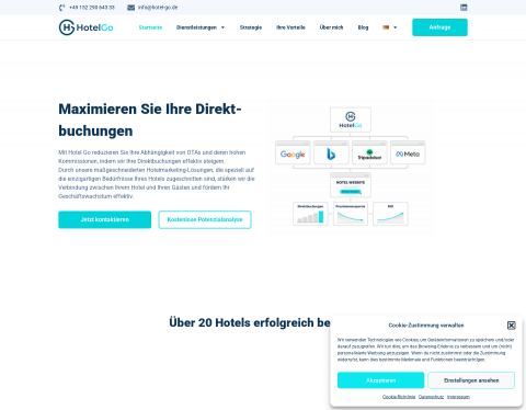 Website-Vorschau von Hotel Go