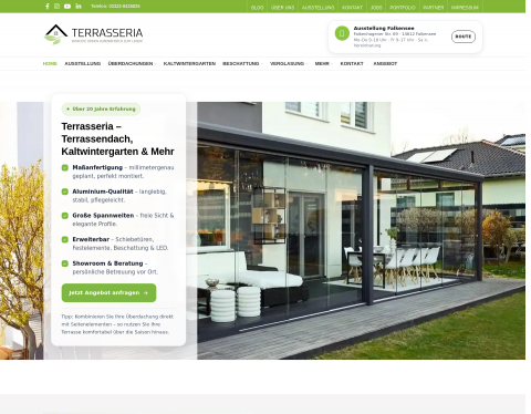 Website-Vorschau von Terrasseria