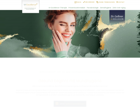 Website-Vorschau von M-Excellence Zentrum für Mundhygiene