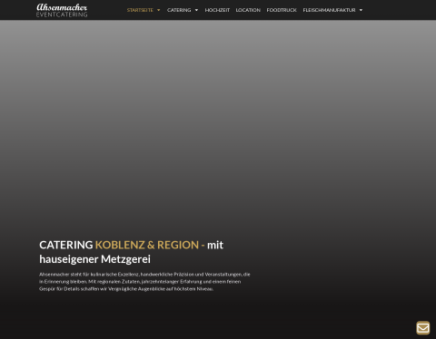 Website-Vorschau von Catering & Event-Location Ahsenmacher