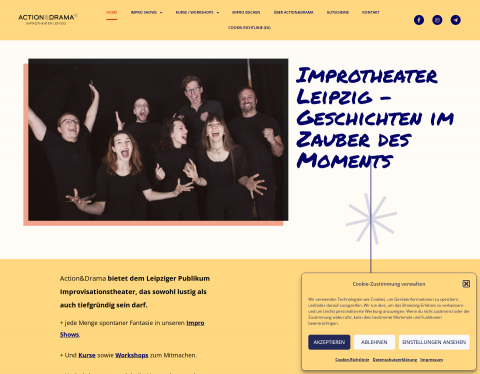 Website-Vorschau von Action und Drama - Improvisationstheater