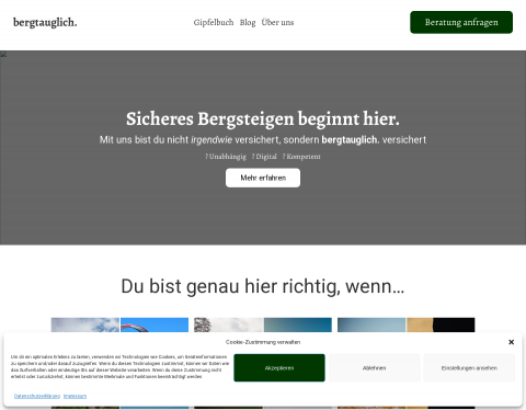 Vorschau von Versicherungsmakler für Bergsteiger