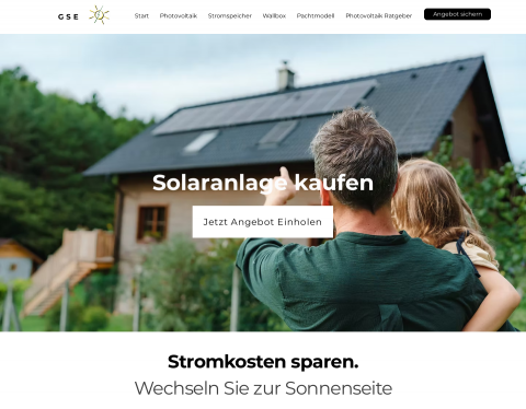 Website-Vorschau von GSE Green Solar Energy GmbH