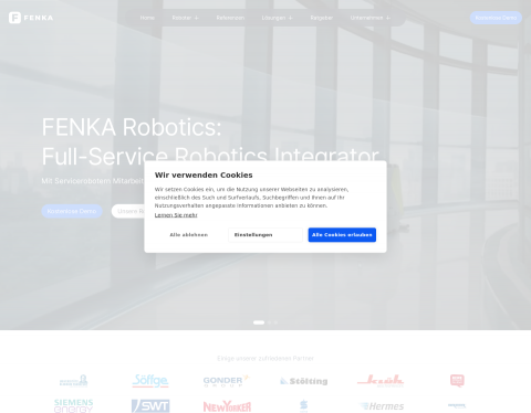 Website-Vorschau von Reinigungsroboter für Gewerbe