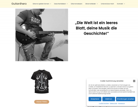 Website-Vorschau von Guitar4hero