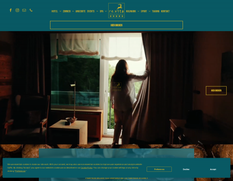Website-Vorschau von revita - Wellness Hotel & Resort Harz