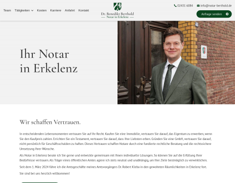 Website-Vorschau von Notar Dr. Berthold in Erkelenz