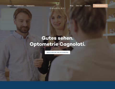 Website-Vorschau von Optometrie Cagnolati