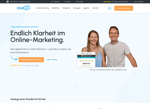 Website-Vorschau von Cloudweb