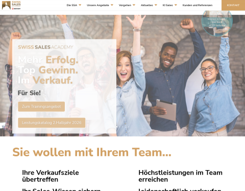Website-Vorschau von SWISS SALES ACADEMY GmbH
