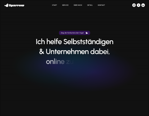 Website-Vorschau von sparrowmedia