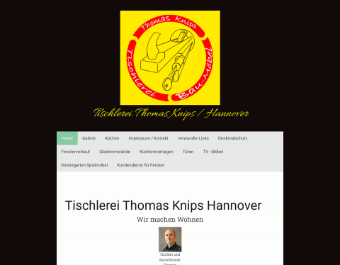 Website-Vorschau von Tischlerei Thomas Knips