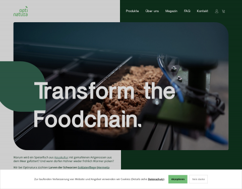 Website-Vorschau von Optinatura Feed GmbH