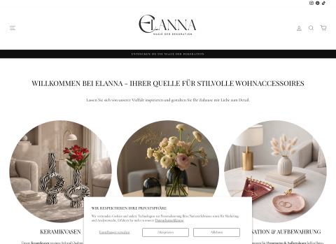 Website-Vorschau von ELANNA