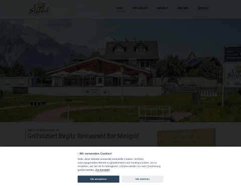 Website-Vorschau von Golfstüberl Birgitz