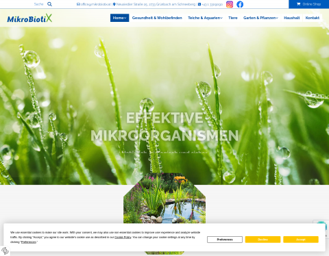 Website-Vorschau von MikroBiotiX e.U.