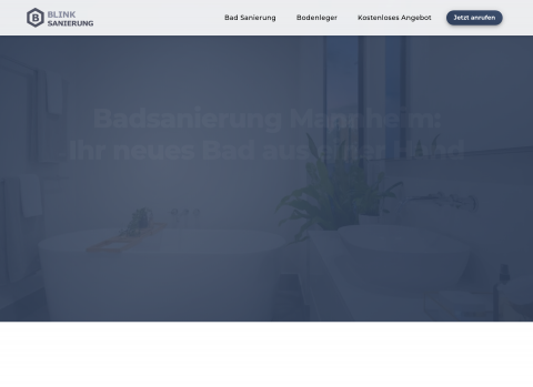 Website-Vorschau von Blink Sanierung