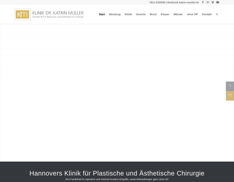 Website-Vorschau von Klinik Dr. Katrin Müller