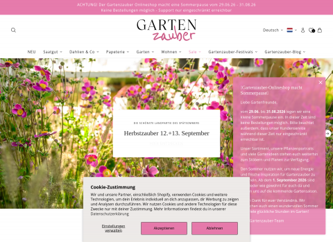Website-Vorschau von Gartenzauber