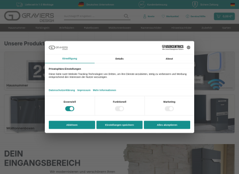Website-Vorschau von Graviers GmbH