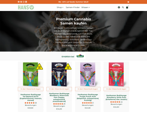 Website-Vorschau von HANS Brainfood
