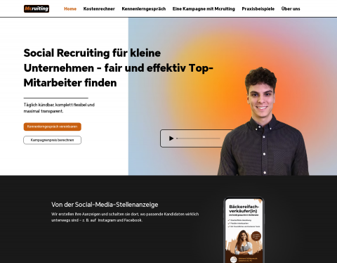 Website-Vorschau von Mcruiting