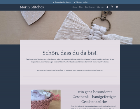 Website-Vorschau von Marin Stitches