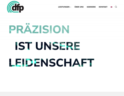 Website-Vorschau von DFP Dreh- und Frästechnik GmbH
