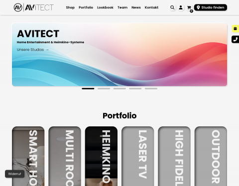Website-Vorschau von AVITECT GmbH