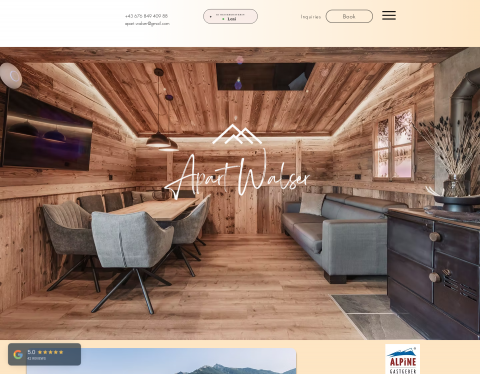 Website-Vorschau von Apart Walser