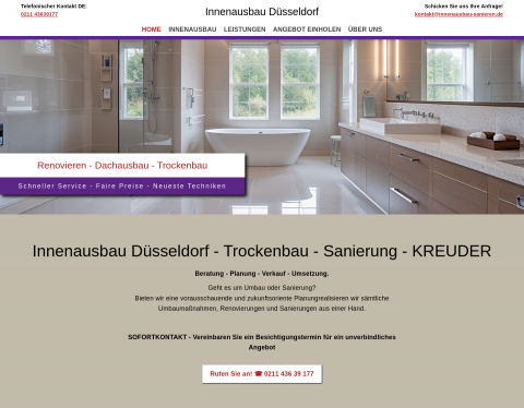 Website-Vorschau von Innenausbau Düsseldorf