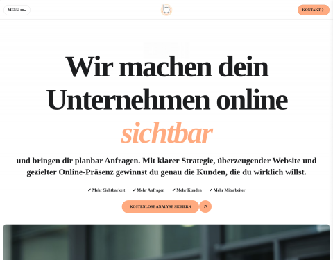 Website-Vorschau von Better Be Digital