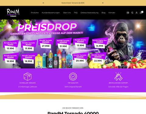 Vorschau von RandM Tornado Vapes