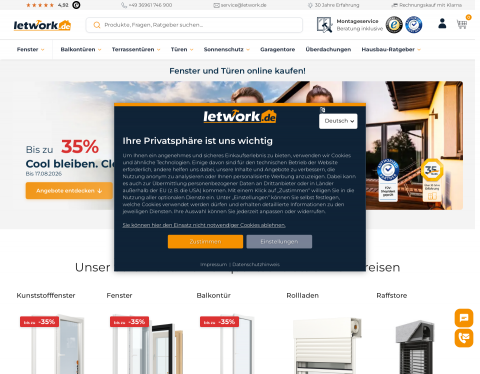 Website-Vorschau von Letwork GmbH