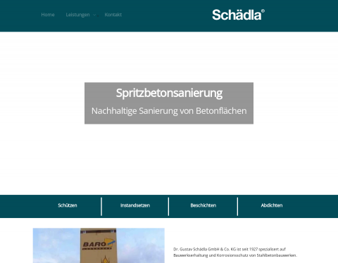 Website-Vorschau von Dr. Gustav Schädla GmbH & Co. KG
