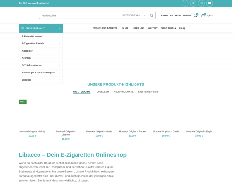 Website-Vorschau von Libacco