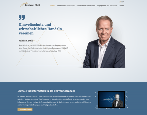 Website-Vorschau von Baustoff Recycling ist die Lösung