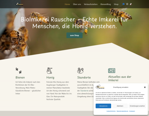 Website-Vorschau von BioImkerei Rauscher