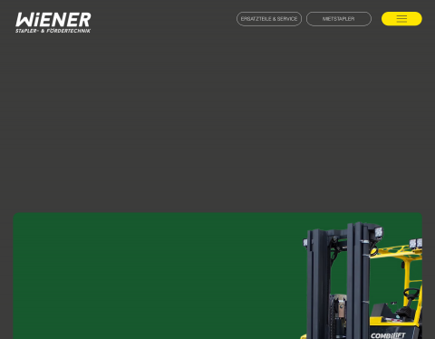 Website-Vorschau von F. WIENER GmbH - Stapler & Fördertechnik
