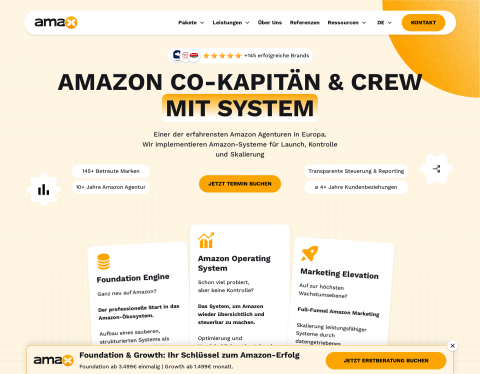 Website-Vorschau von ama-X
